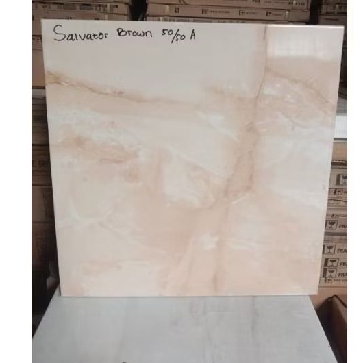 keramik Lantai kilap Platinum Salvatore 50x50 kwA/dus