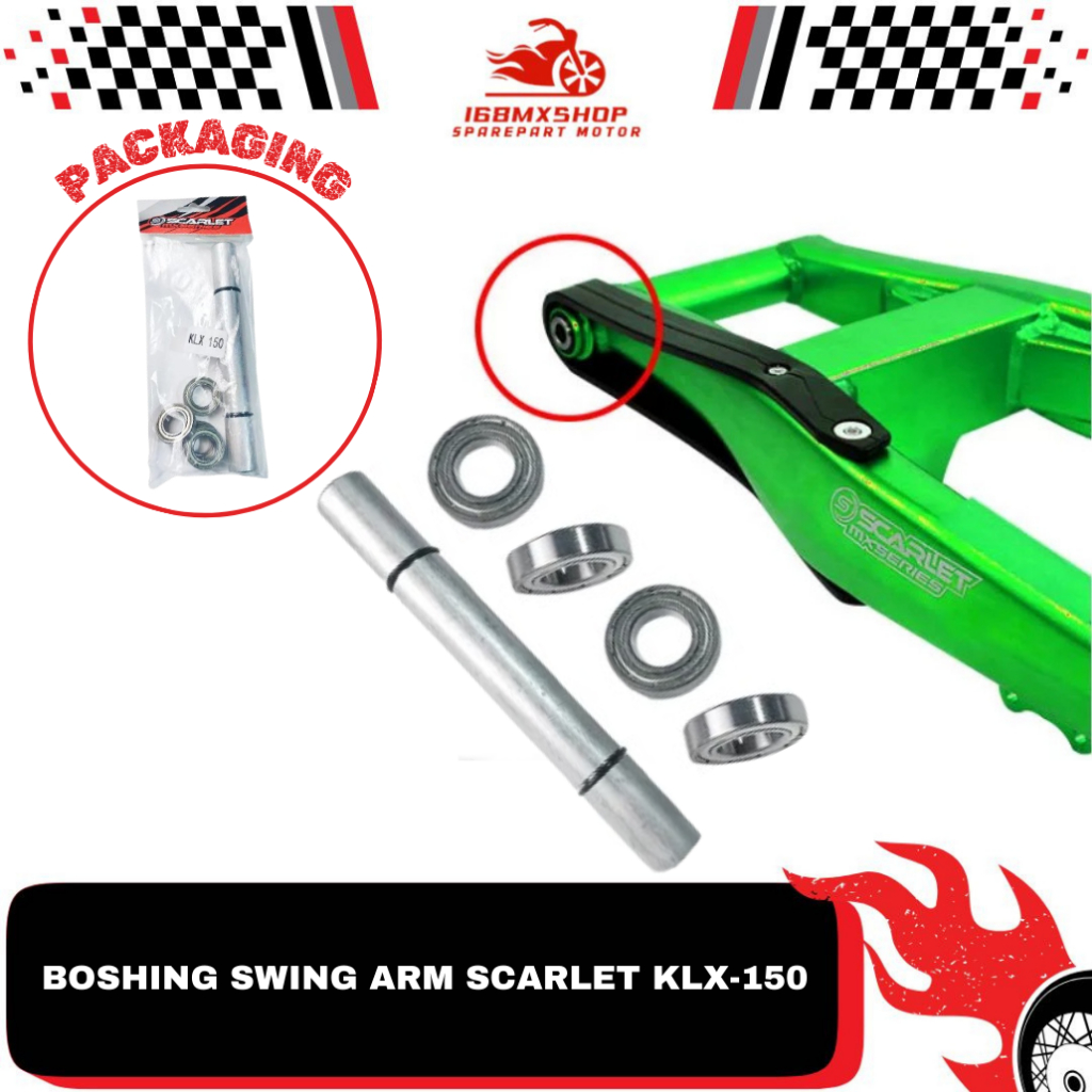 Boshing Swing Arm KLX-150 "Original Scarlet"