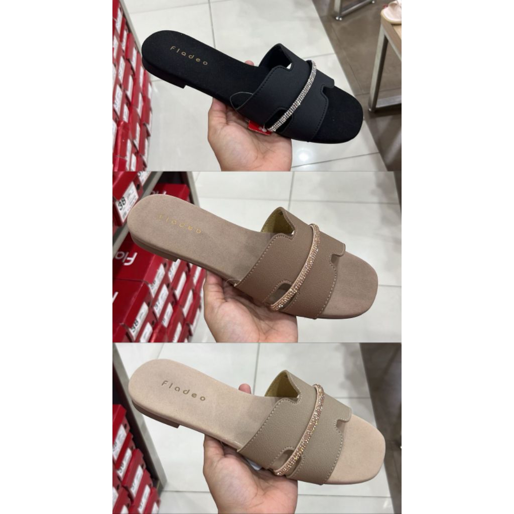 Fladeo Shoes ORIGINAL. Sandal Teplek Wanita