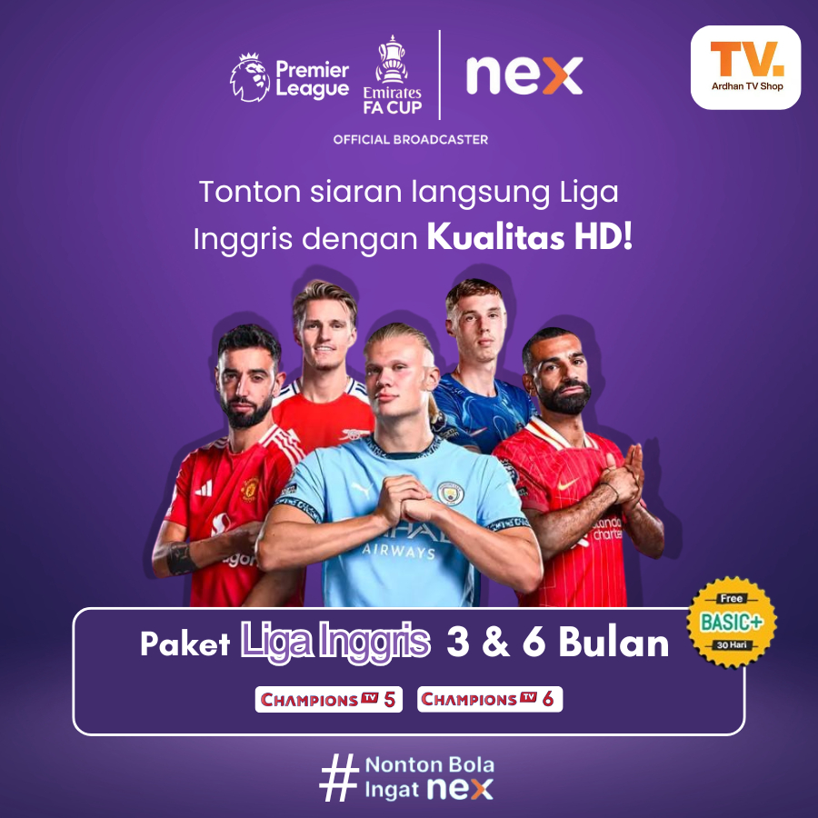 Nex Parabola Dan Matrix Paket LIGA INGGRIS 3 & 6 Bulan