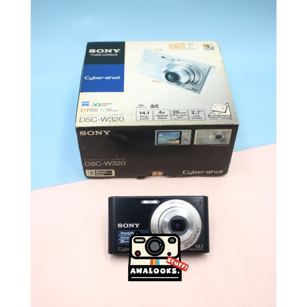 Sony Cybershot DSC W320 FULLSET Kamera Digital Digicam