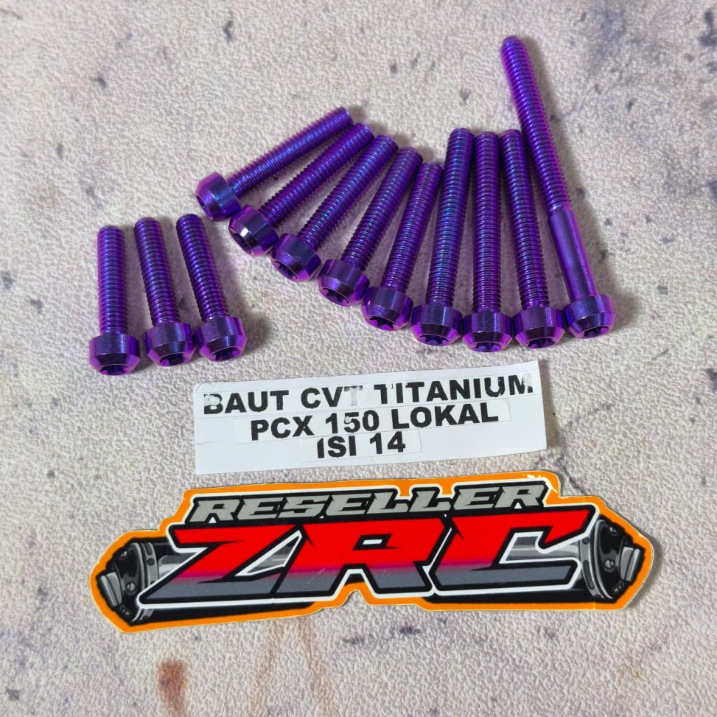 Baut cvt titanium pcx 150cc / adv 150 baut titanium cvt motor pcx 150 lokal baut cvt adv 150cc  isi 