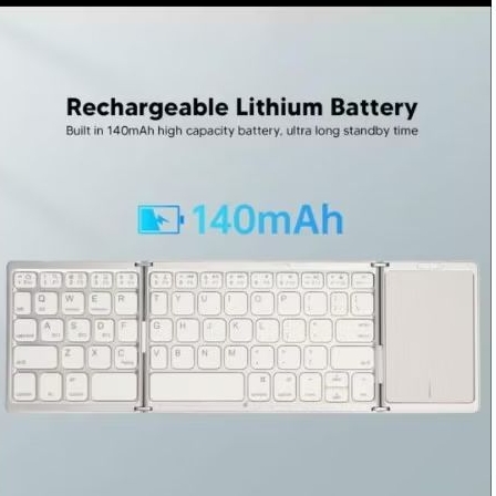 KEYBOARD Eksternal wireless/bluetooth portable+keyboard touchpad lipat 3