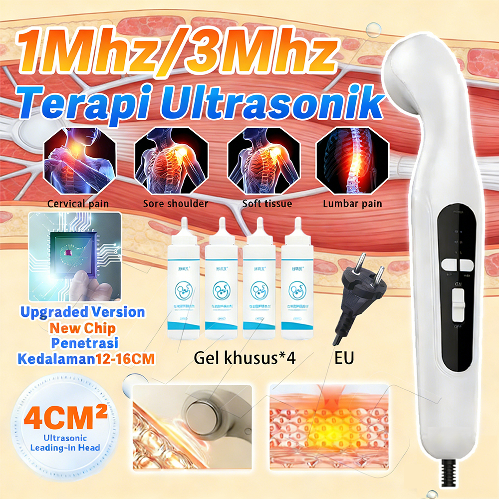 1MHz & 3MHz Ultrasound Fisioterapi  Alat Terapi Fisik Ultrasonik Rumah  Ultrasound Pain Relief Thera