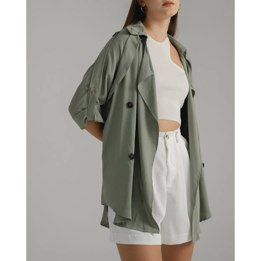 (PRELOVED) Outer this is april-hijau sage