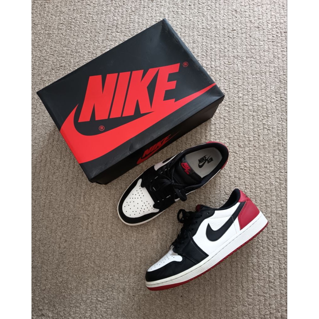 JORDAN 1 OG LOW BLACK TOE 2023