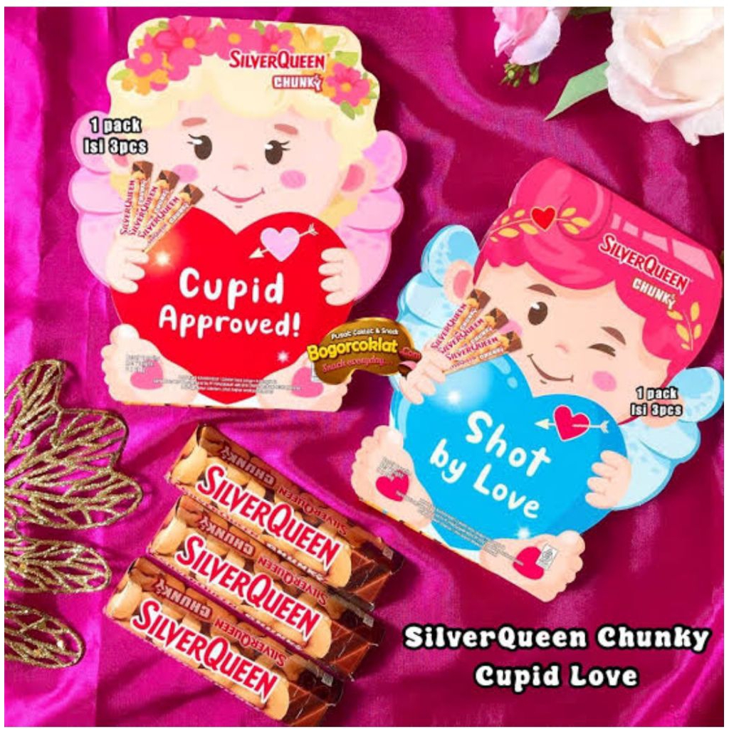 Silverqueen cupid love isi 3 / silverqueen butterfly / silverqueen 52 gram termurah / / coklat Valen