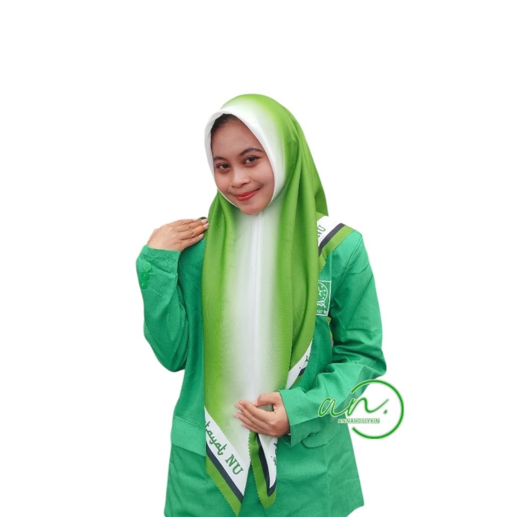JILBAB FATAYAT 2 WARNA HIJAU DAN PUTIH