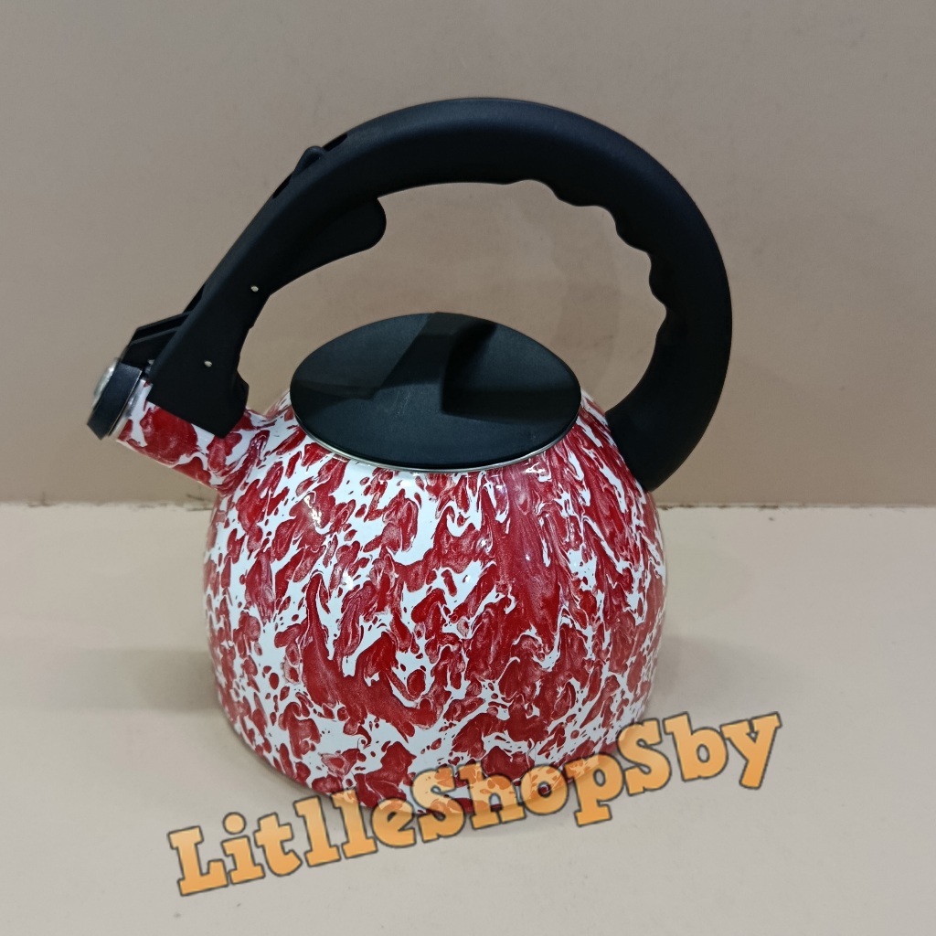 Cerek / Ceret / Teko Enamel WT-01 Merah Blirik