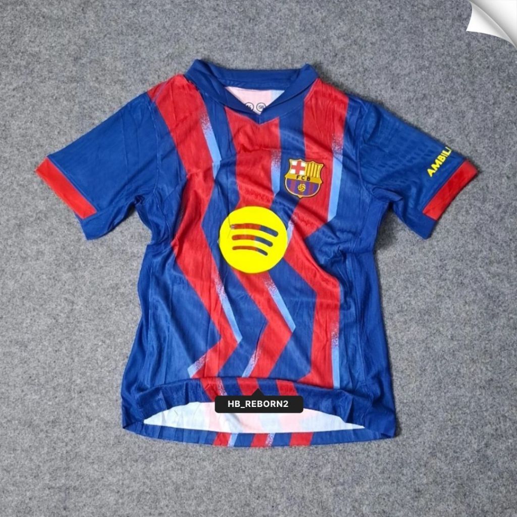 PLAYER ISSUE - JERSEY BOLA BARCELONA 4TH EL CLASSICO 2025/2026 TOP QUALITY
