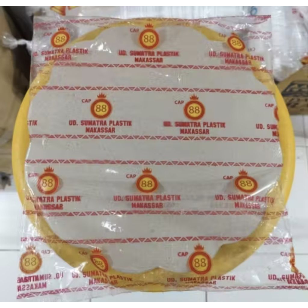 kertas nasi bulat bunga isi 200 lembar