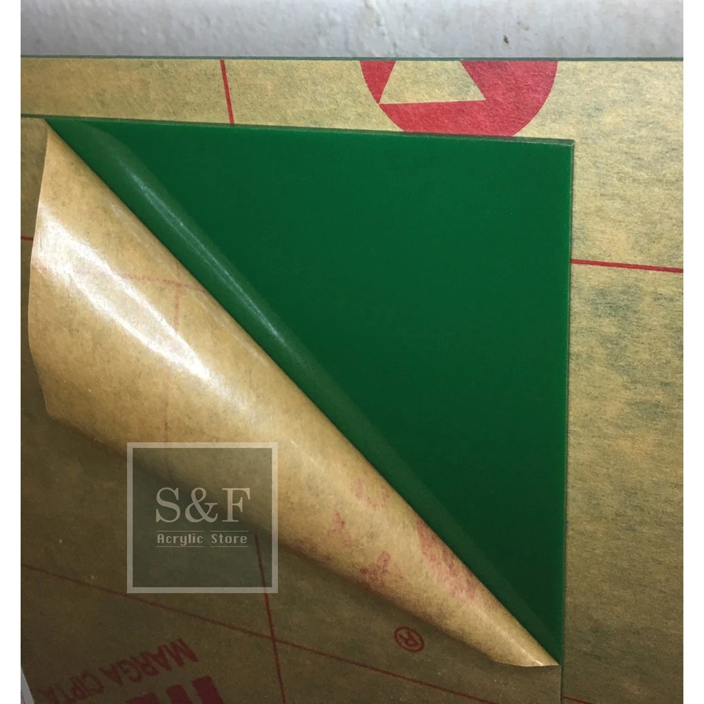 AKRILIK 2MM HIJAU UKURAN A4 / ACRYLIC LEMBARAN / AKRILIK POTONGAN / AKRILIK WARNA/ AKRILIK LEMBARAN