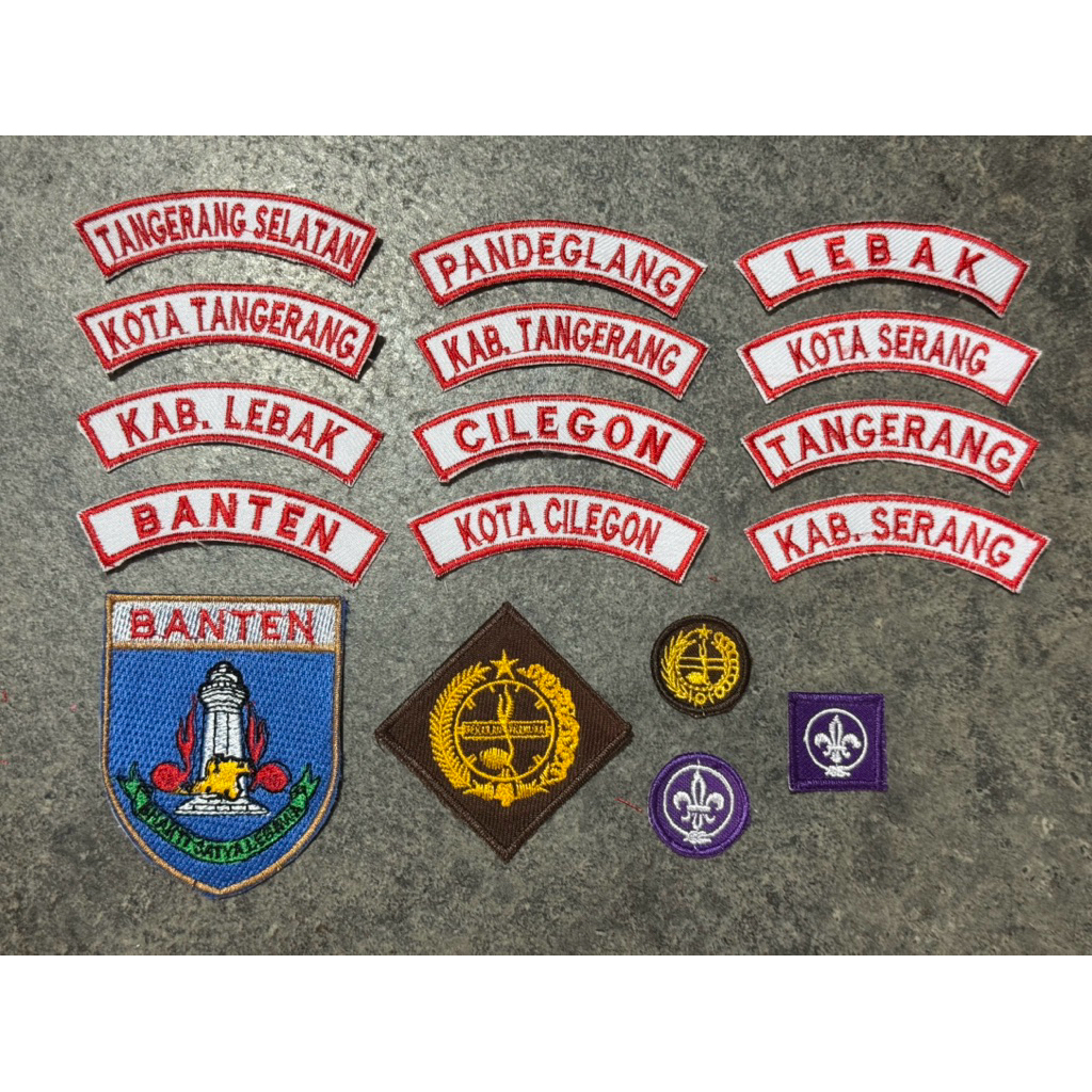 Atribut badge pramuka Banten (bordir)