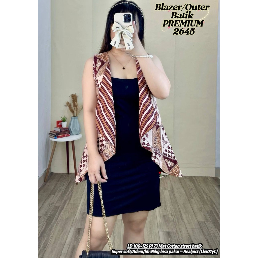 Blazer Batik premium