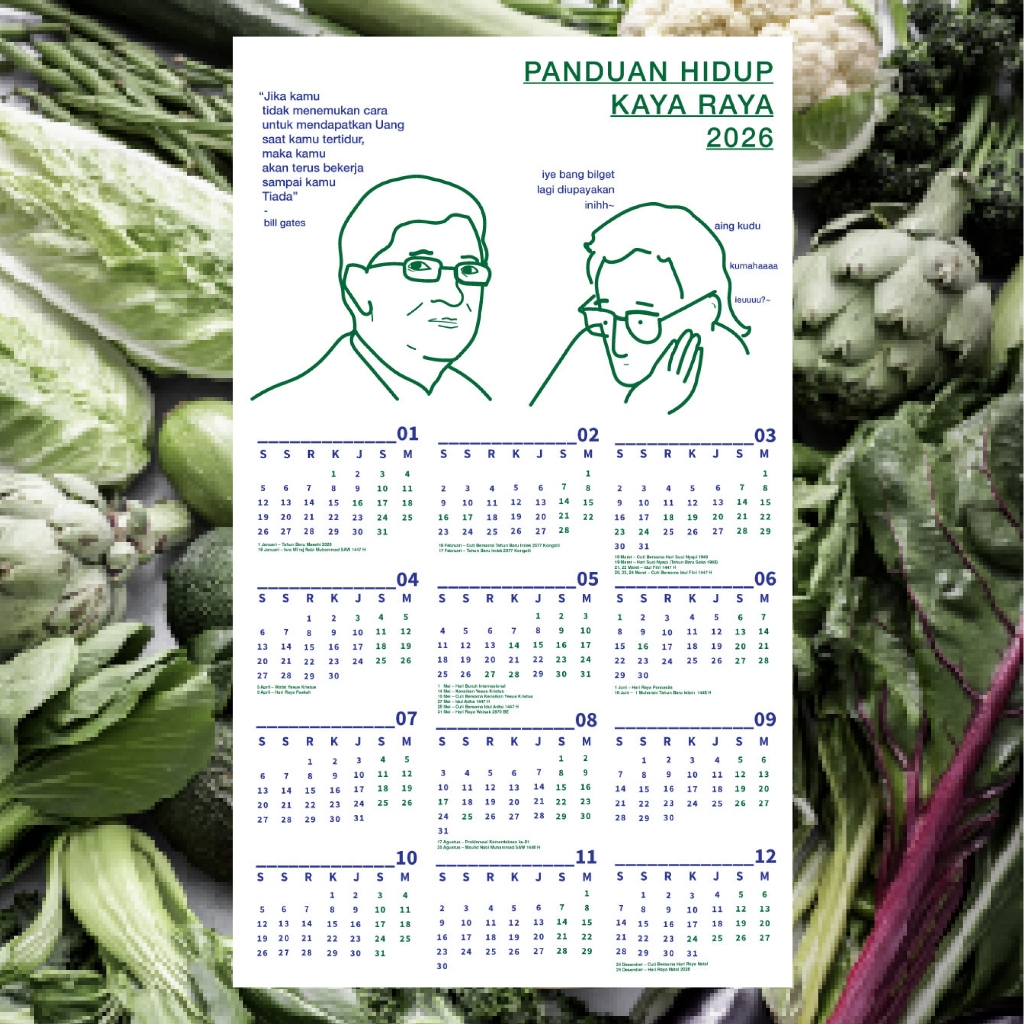Kalender 2026 Raksasa - BANG BILGET