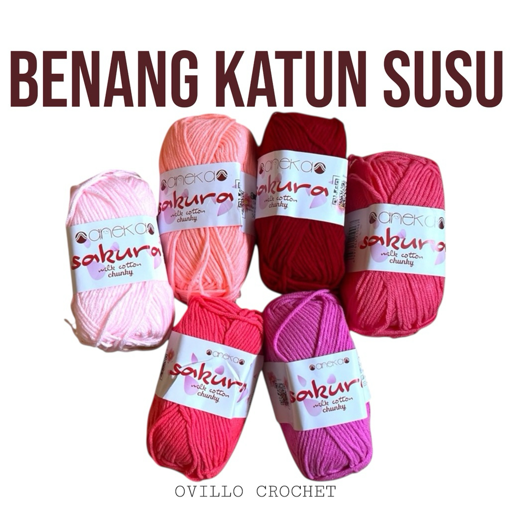 Benang Rajut Katun Susu 5 ply| Milk Cotton | 5 ply 50 g | part 6