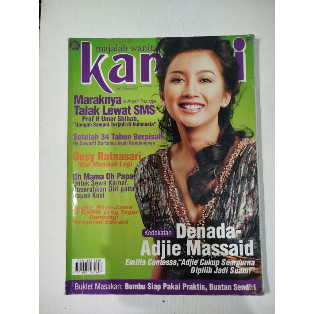 MAJALAH KARTINI COVER DESY RATNASARI