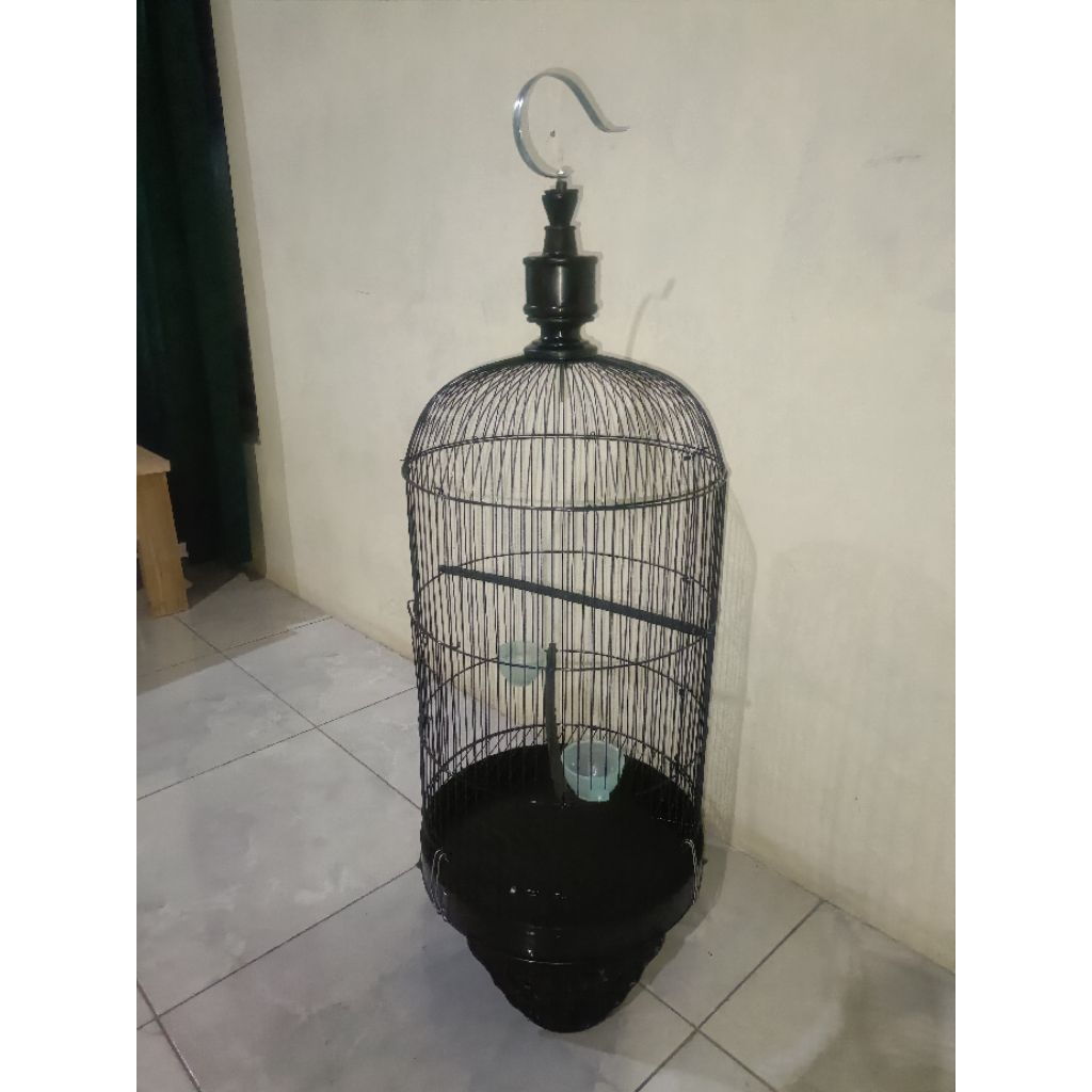 Sangkar Burung murah d33 besi standar+ cepuk