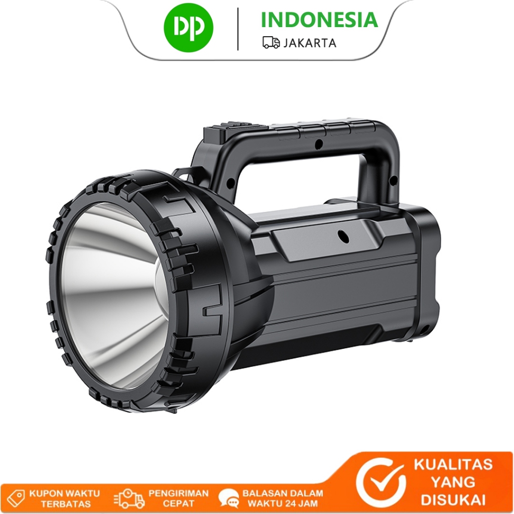 DP Lampu Sorot 75W Super Bright, Baterai 2800mAh, 2 Mode (Strong/Weak), DP-7045B