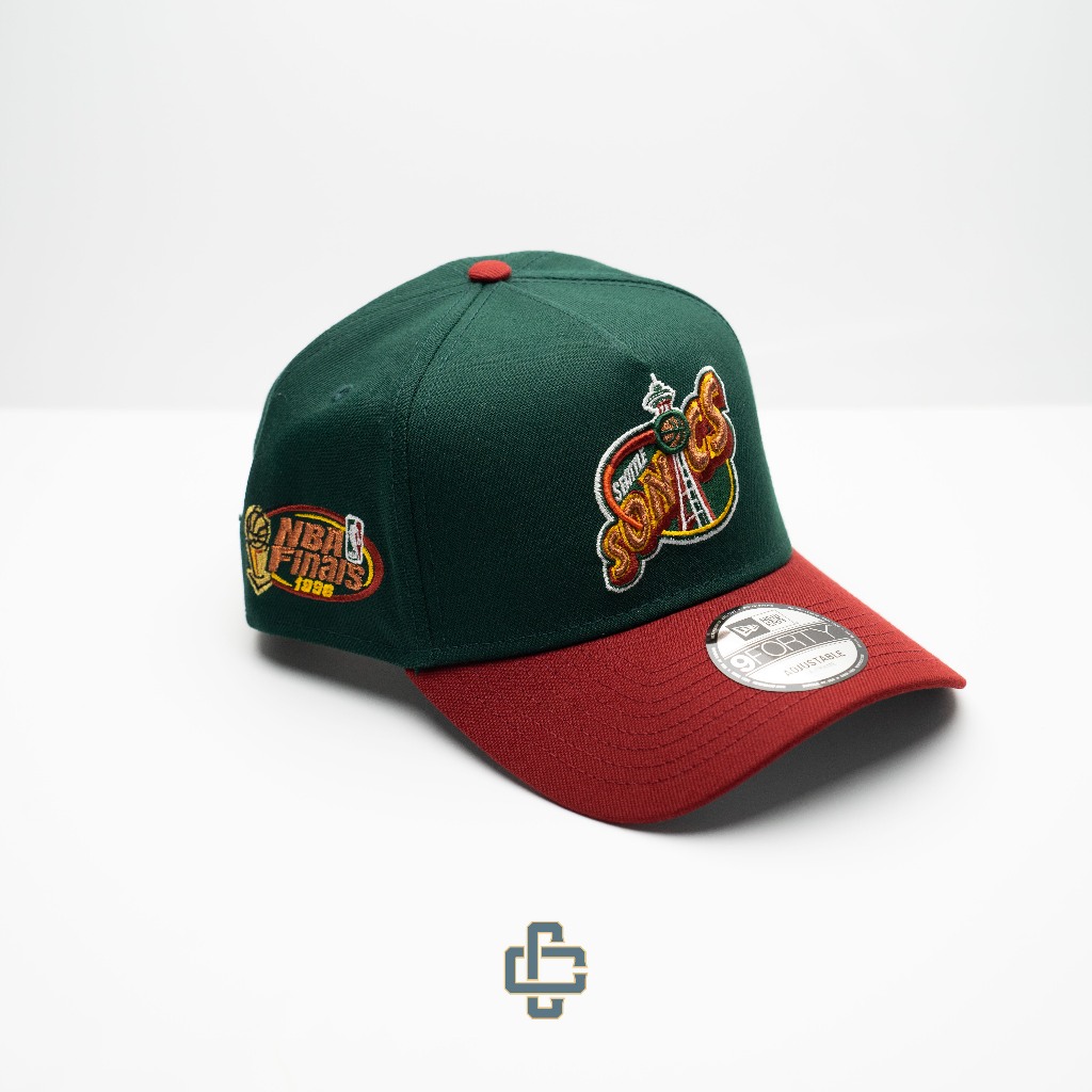 TOPI NEW ERA ORIGINAL 940 A FRAME SEATTLE SUPERSONICS NBA FINALS 1996 TWO TONE