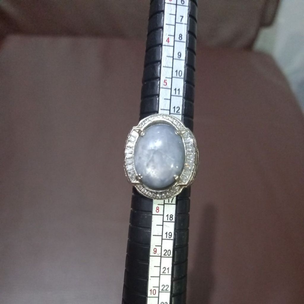 Natural Star Blue Saphire 13.63 Ct ID CARD