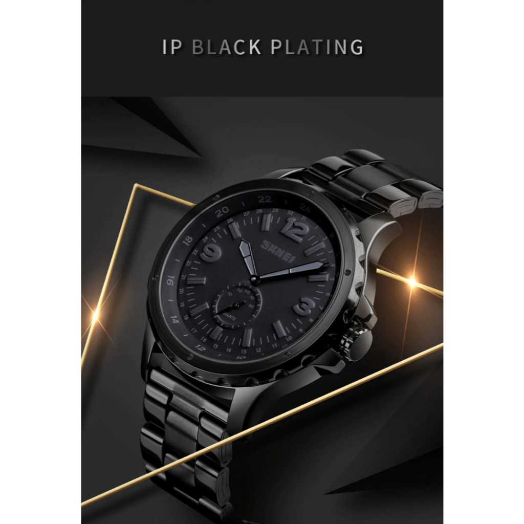 SKMEI 1513 Jam Tangan Pria Analog Tali Stainless MGOS/jam tangan skmei 1513 original termurah/skmei 