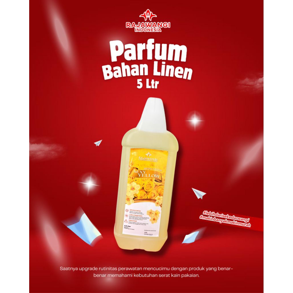 Parfum laundry Rajawangi Grade (A) Parfum laundry Tahan Lama&AWET 5liter