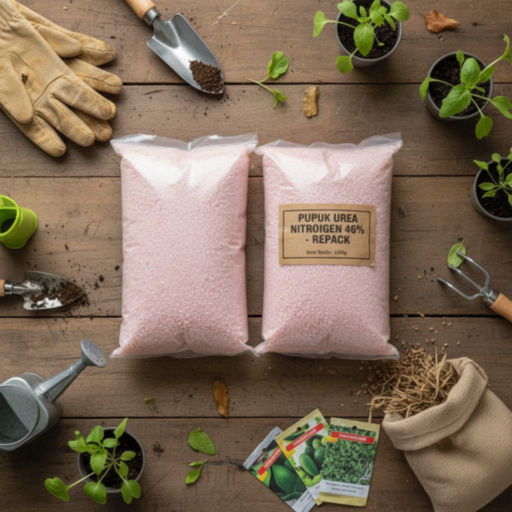 Pupuk urea kemasan 1kg Nitrogen 46%