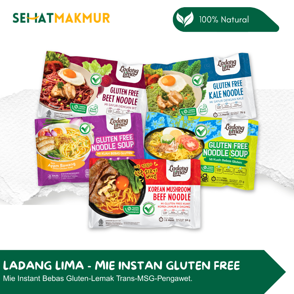 Ladang Lima - Mie Instant Bebas Gluten (Gluten Free Instant Noodle)