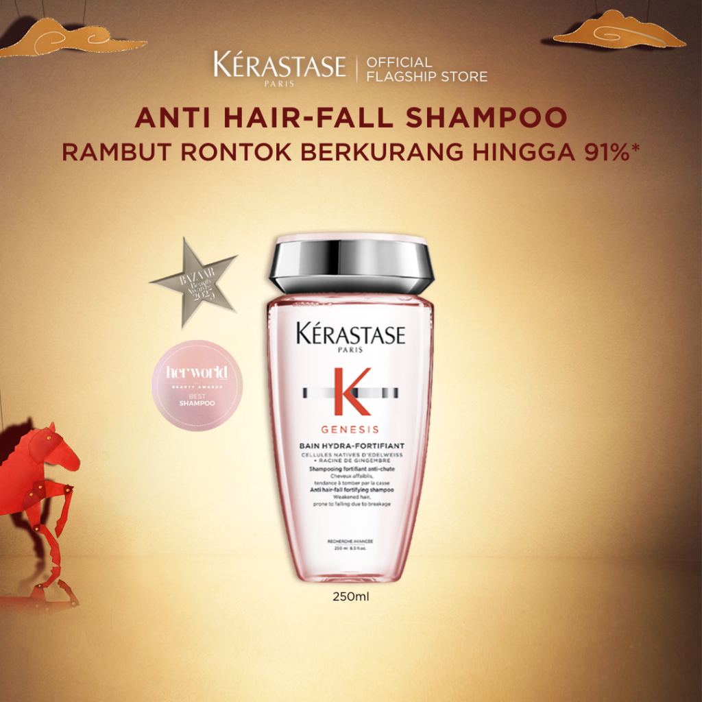 Kerastase Bain Hydra Genesis 250ml Anti Hair Fall Shampoo (Normal Hair) - Shampoo untuk Rambut Ronto