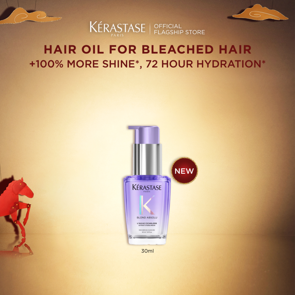 Kerastase Blond Absolu Hair Oil 30ml Hair Oil for Bleached Hair - Serum Rambut untuk Rambut Dibleach