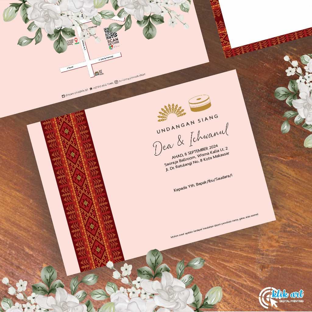 Undangan Pernikahan Amplop Hardcover Elegan Free Custom Foto. Undangan Pernikahan Hardcover