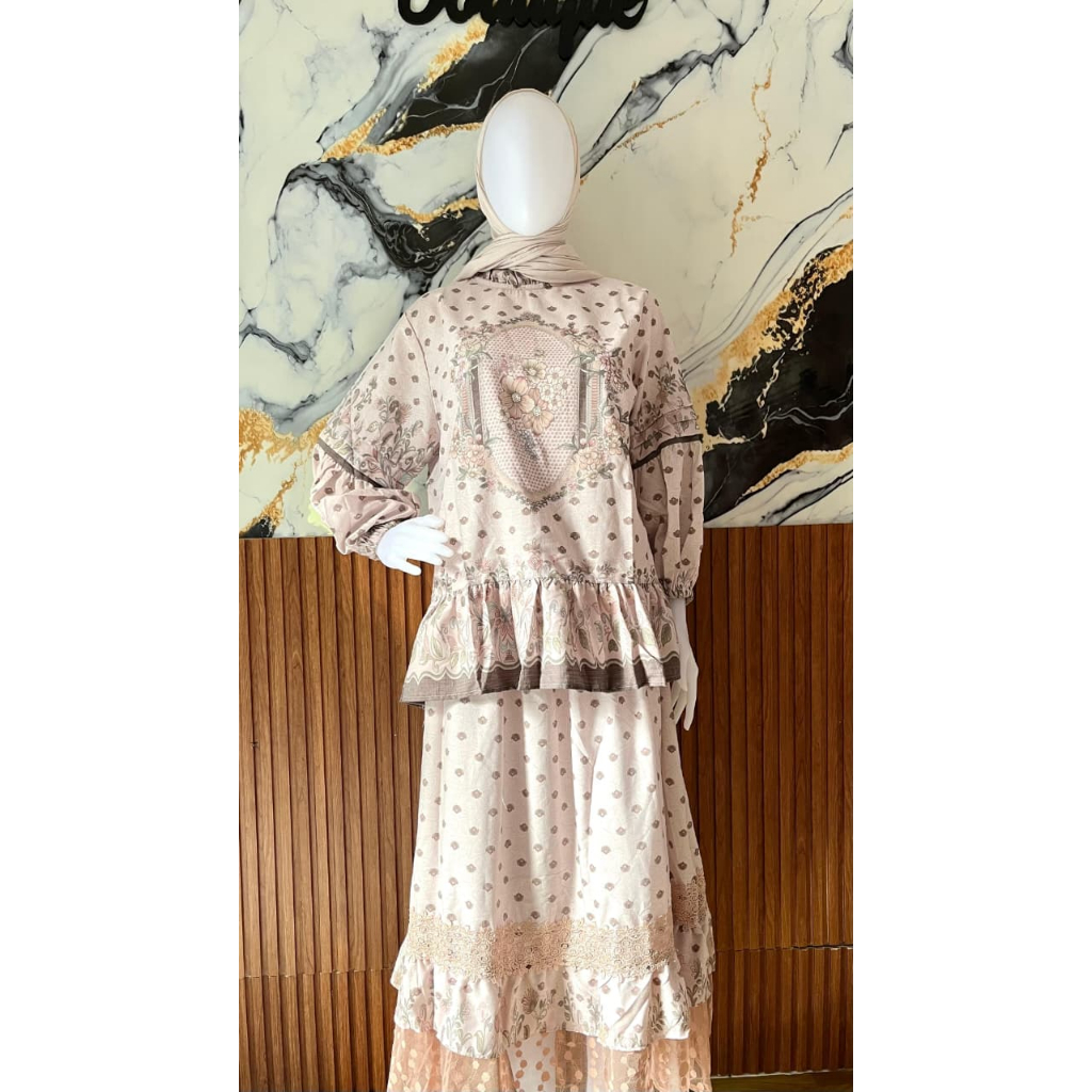 Set Rok Meijiwang Renda/Set Rok Meijiwang By HK Boutique/Herlinhijab