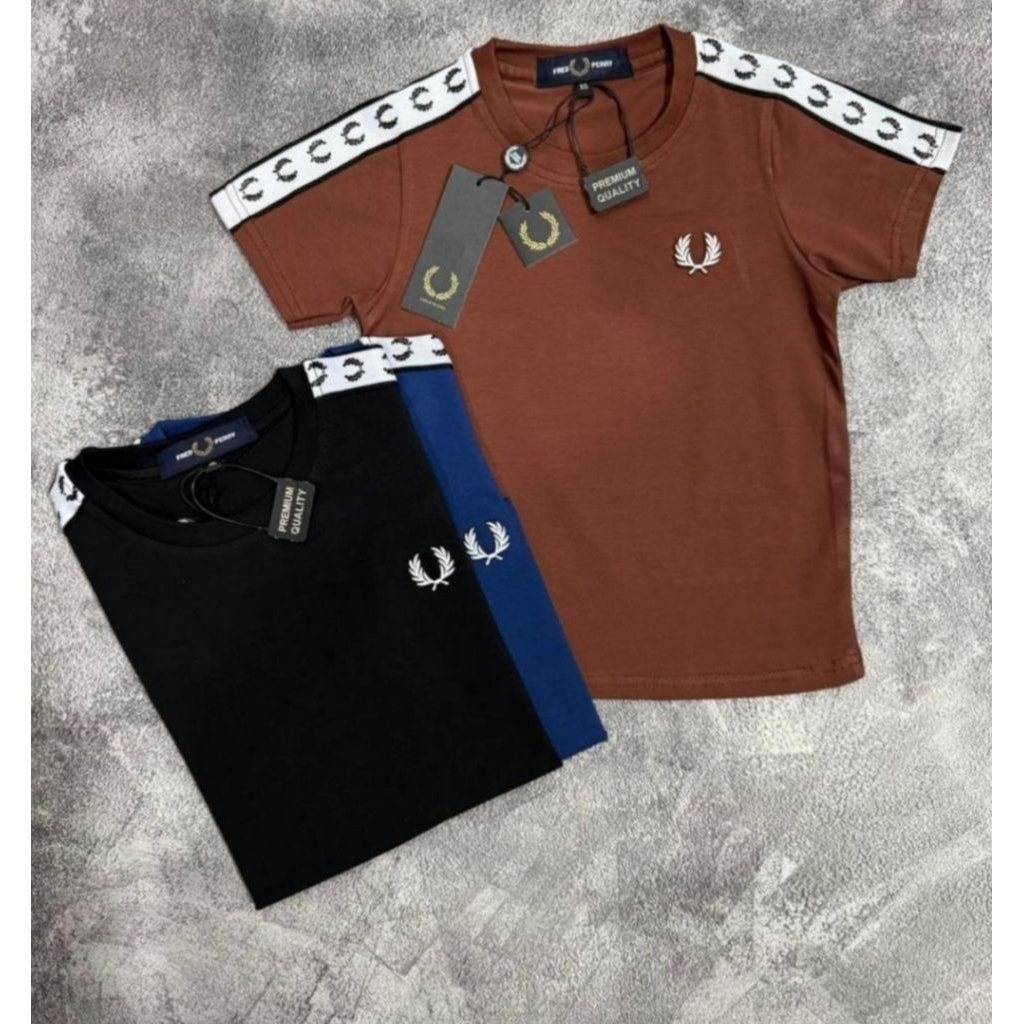 BEST SELLER (COD)HIK KAOS ANAK FRED PERRY PREMIUM TERBARU KUALITAS TERBAIK BAHAN SPANDEX