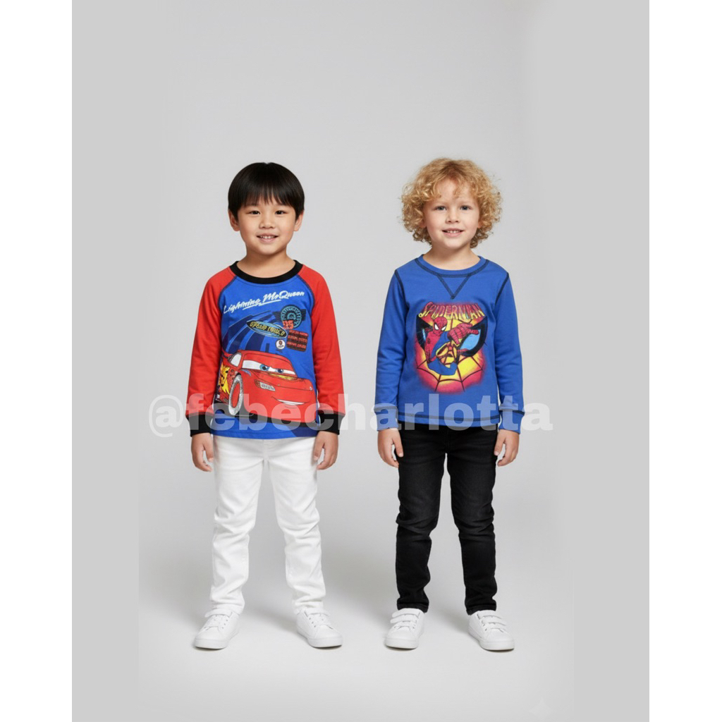 Kaos Lengan Panjang Anak Laki Laki Jumping Beans