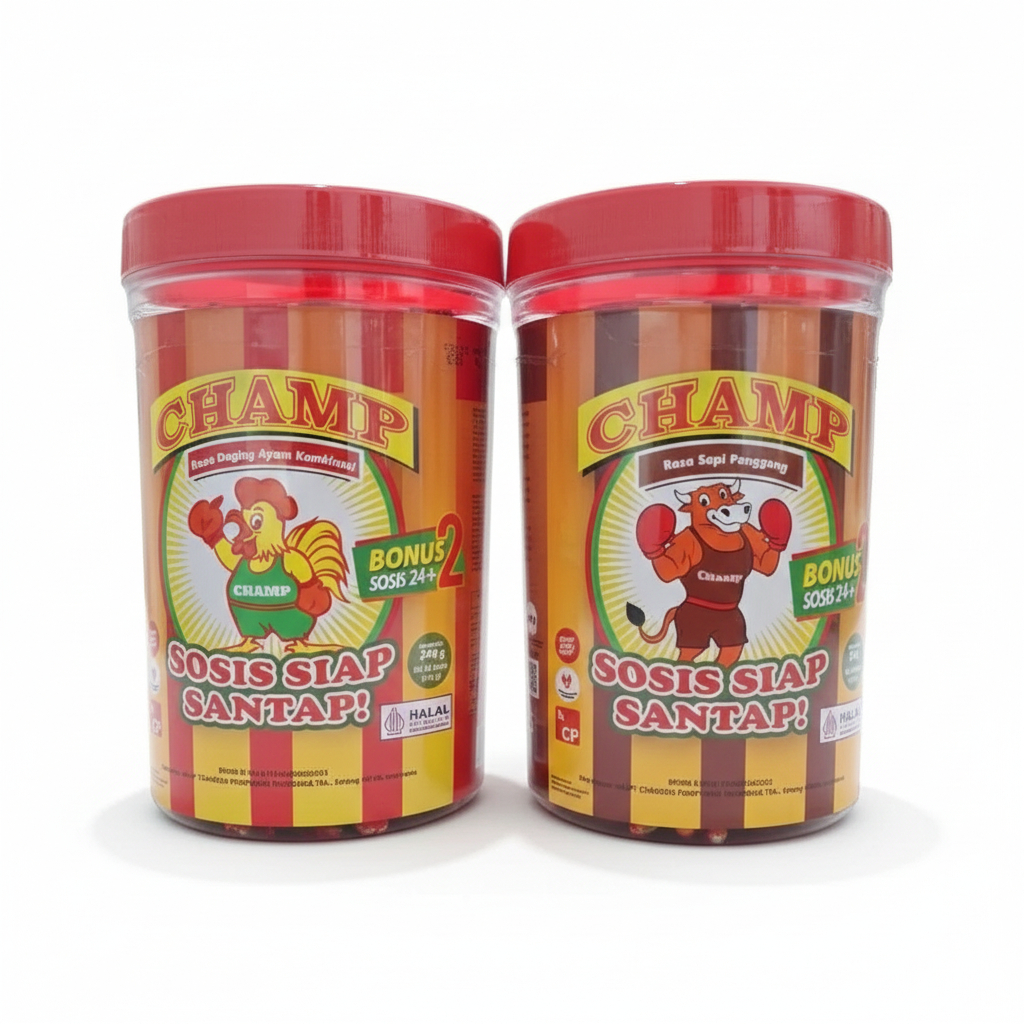 Sosis champ Siap Santap Toples Isi 24