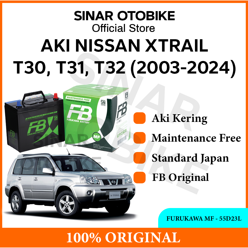 AKI NISSAN XTRAIL OLD FURUKAWA BATTERY MF KERING 55D23L