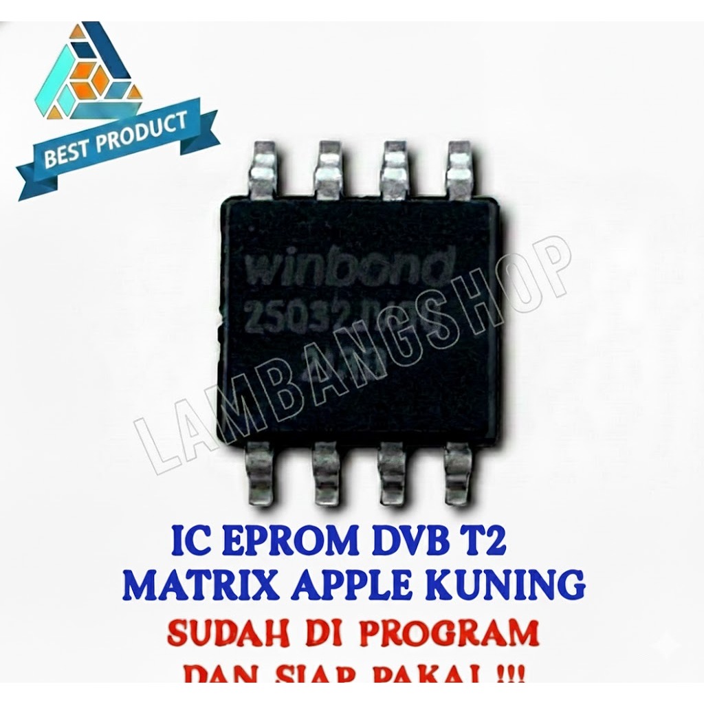 IC EEPROM UNTUK STB / SET TOP BOX TV DIGITAL MATRIX APPLE KUNING