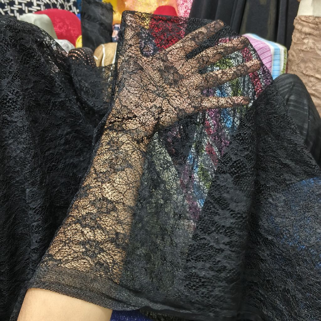 kain brokat tile lace - Harga/0,5m - kain brokat meteran - kain brokat premium - bahan brokat import