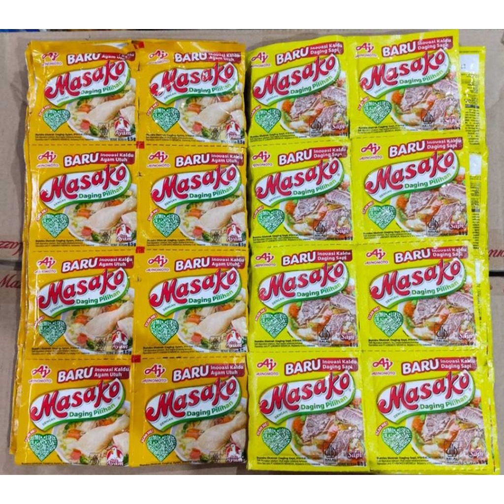 MASAKO AYAM/SAPI 1 KARTON ISI 60PCS (1PCS ISI 12 RENCENG)