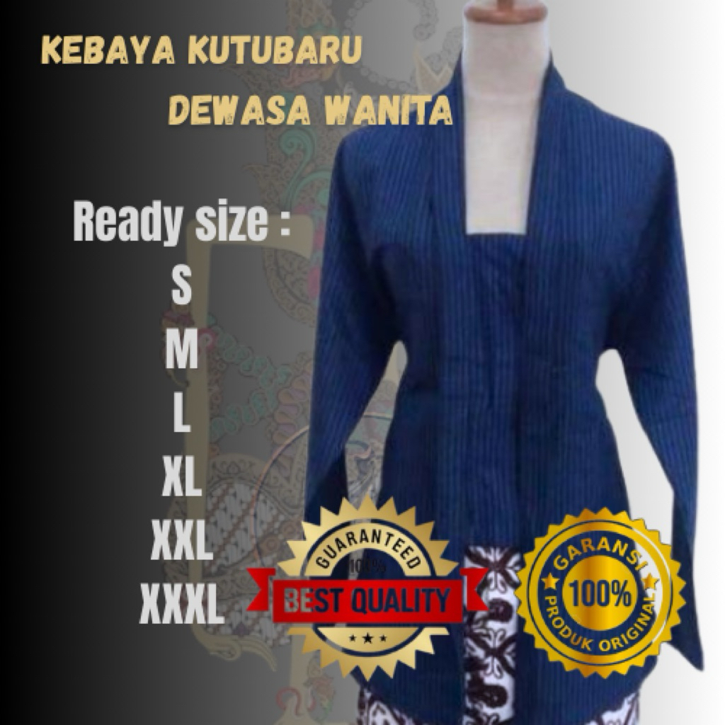 ATASAN KEBAYA LURIK KUTUBARU LENGAN PANJANG DEWASA WANITA | BAJU ADAT JAWA WANITA