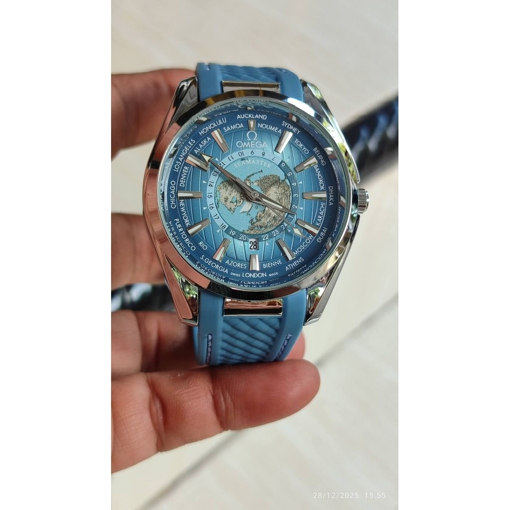 Jam tangan omega seamaster aqua terra big size