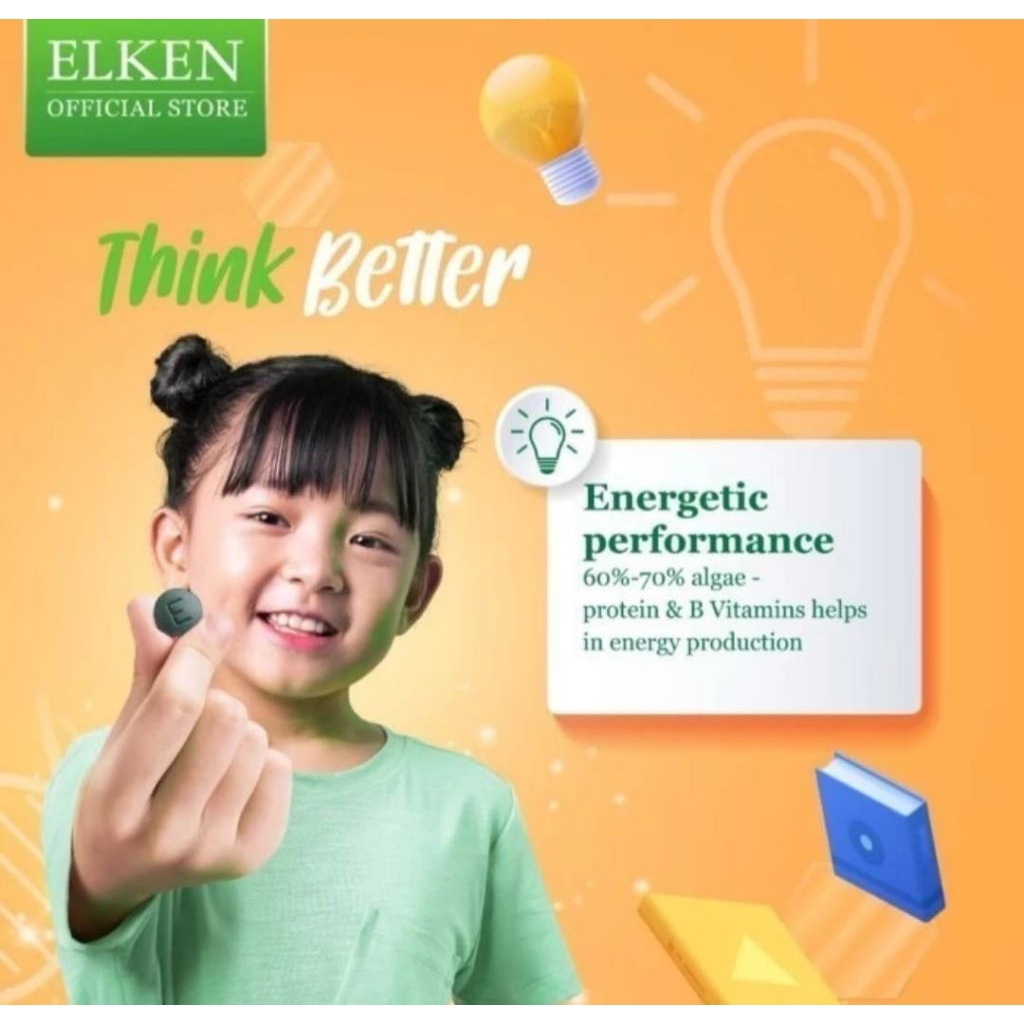 Elken MRT spirulina travel pack 150 tablet /Antioksidan Alami/ 100% bahan alami /tinggi protein