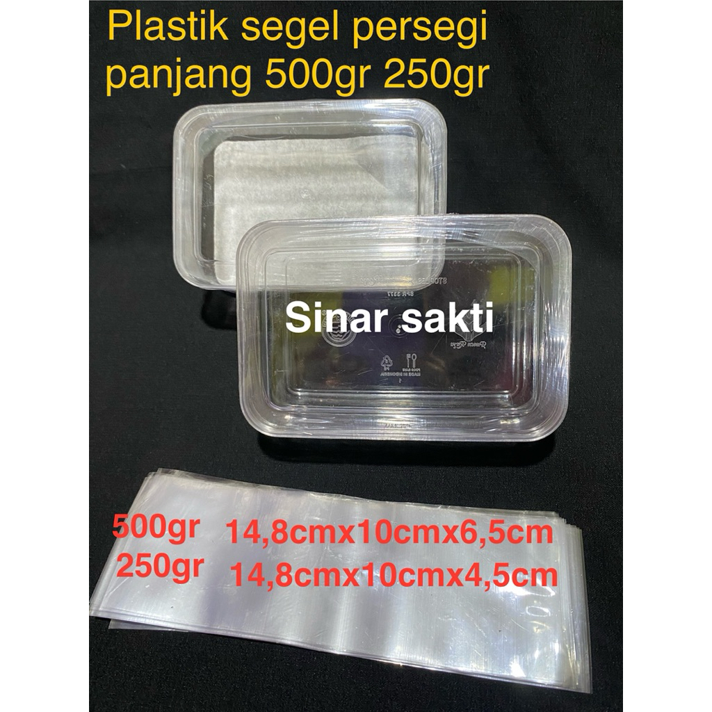 plastik segel toples segi panjang 250gr 500gr plastik segel toples nastar