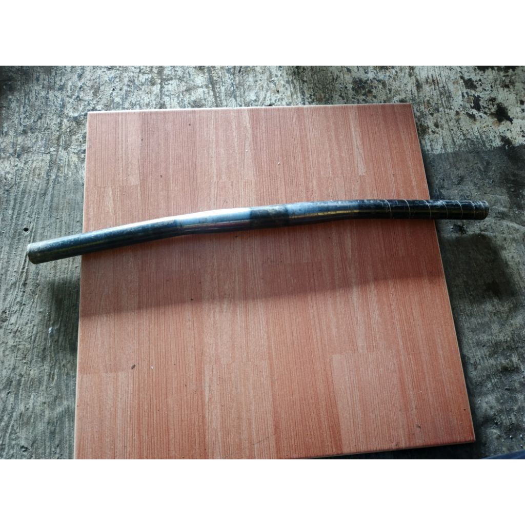 stang mtb alloy flat bar hitam 50 cm antiq