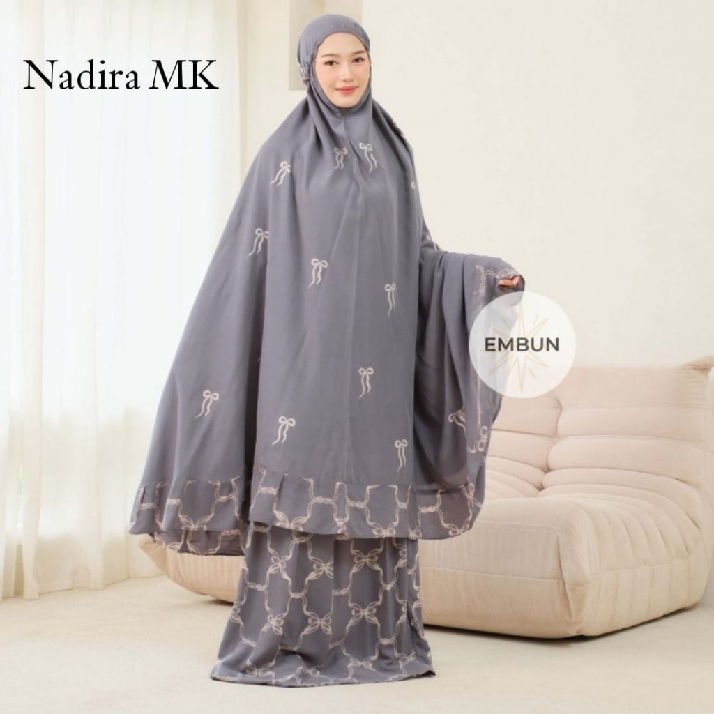 MUKENA JEDDAH // MUKENA DEWASA JUMBO KATUN ADEM MOTIF  // BY EMBUN
