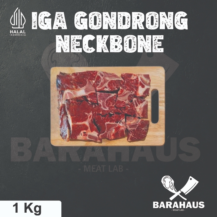 Daging Sapi Iga Gondrong / Neckbone 1Kg