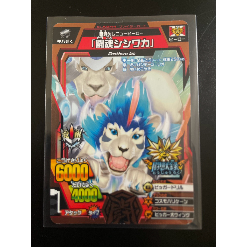 shishiwaka promo card animal kaiser