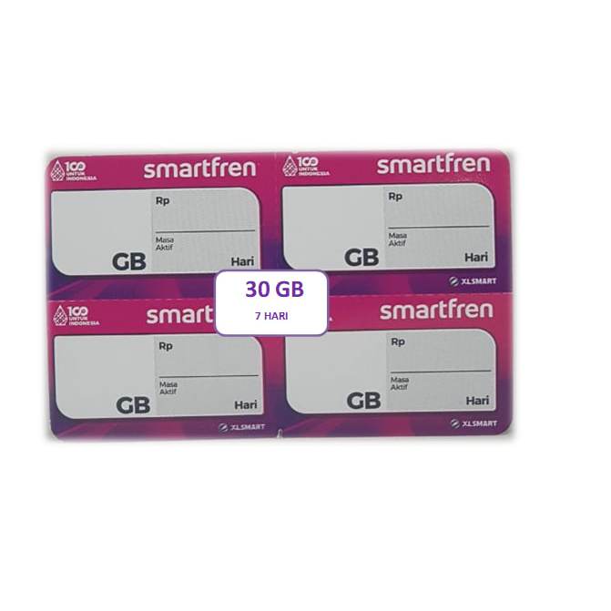Voucher Smartfren 30 GB 7 Hari