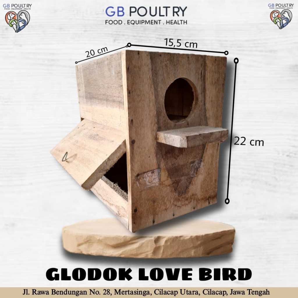 Glodok Parkit Lovebird Kotak Pintu Samping